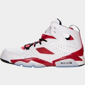 NIB Men Nike Jordan Flight Club 91 White Gym Red Black 555475-101